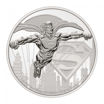 1 oz (31.10 g) sidabrinė moneta Superman, Niujė 2021