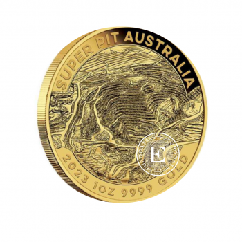 1 oz (31.10 g) auksinė moneta Super Pit, Australija 2023