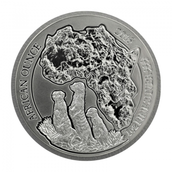 1 oz (31.10 g) silver coin Meerkat, Rwanda 2016
