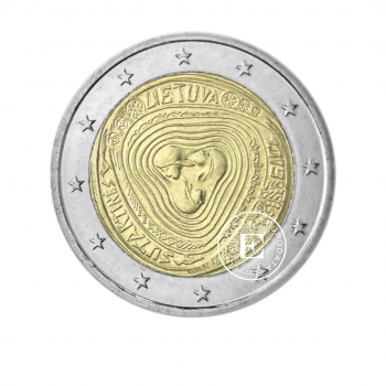 2 Eur coin Folk songs, Lithuania 2019