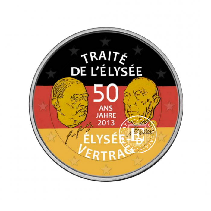 2 Eur Münze 50 Jahrestag des Vertrags von Elysium - G, Deutschland 2013
