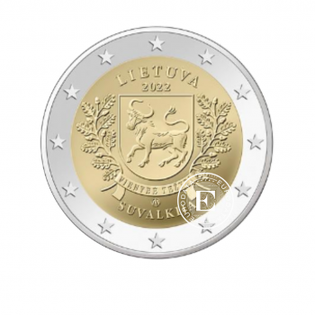 2 Eur coin Suvalkija, Lithuania 2022