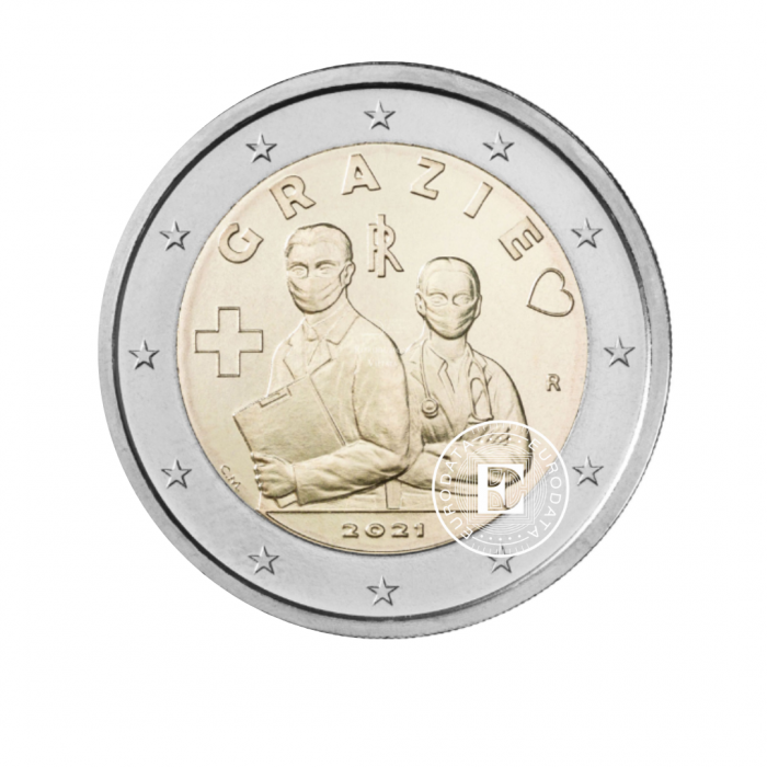 2 Eur moneta  Zawody związane ze służbą zdrowia, Włochy 2021