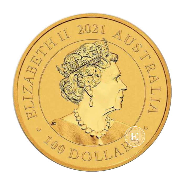 1 oz (31.10 g) auksinė moneta Australijos Gulbė, Australija 2021