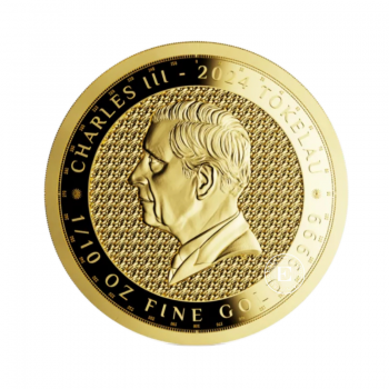 1/10 oz (3.11 g) złota moneta Terra, Tokelau 2024