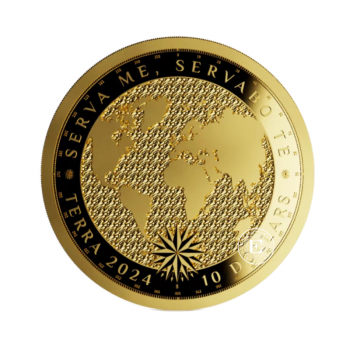 1/10 oz (3.11 g) złota moneta Terra, Tokelau 2024