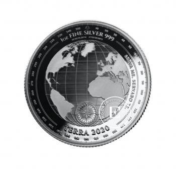 1 oz (31.10 g) srebrna moneta Terra, Tokelau 2020