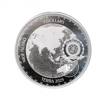 1 oz (31.10 g) sidabrinė moneta Terra, Tokelau 2023