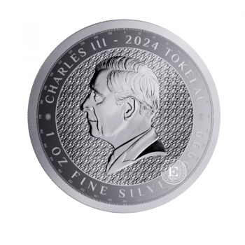 1 oz (31.10 g) sidabrinė moneta Terra, Tokelau 2024