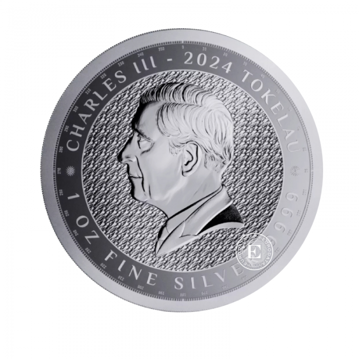 1 oz (31.10 g) sidabrinė moneta Terra, Tokelau 2024