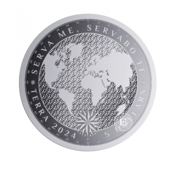 1 oz (31.10 g) sidabrinė moneta Terra, Tokelau 2024