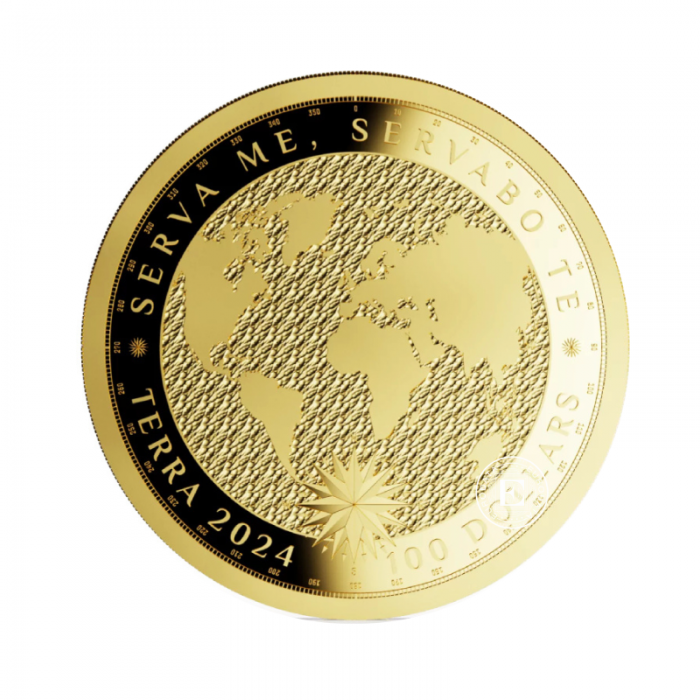 1 oz (31.10 g) pièce d'or Terra, Tokelau 2024