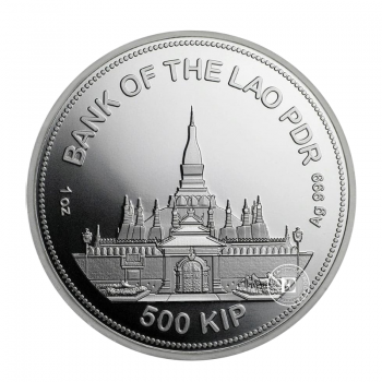 1 oz (31.10 g) sidabrinė moneta Tigras, Laosas 2020