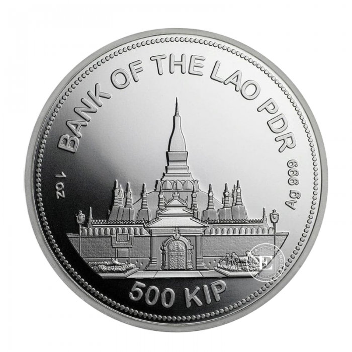1 oz (31.10 g) silver coin Tiger, Laos 2020