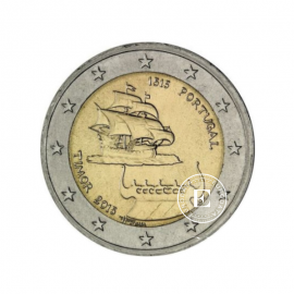 2 Eur Münze 500 Jahre seit dem ersten Kontakt mit Timor, Portugal 2015