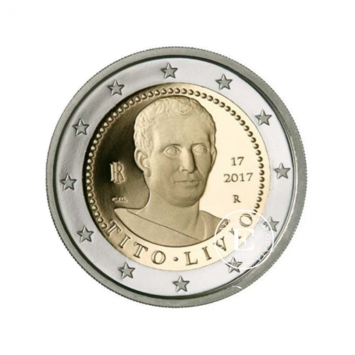 2 Eur coin Titus Livius, Italy 2017