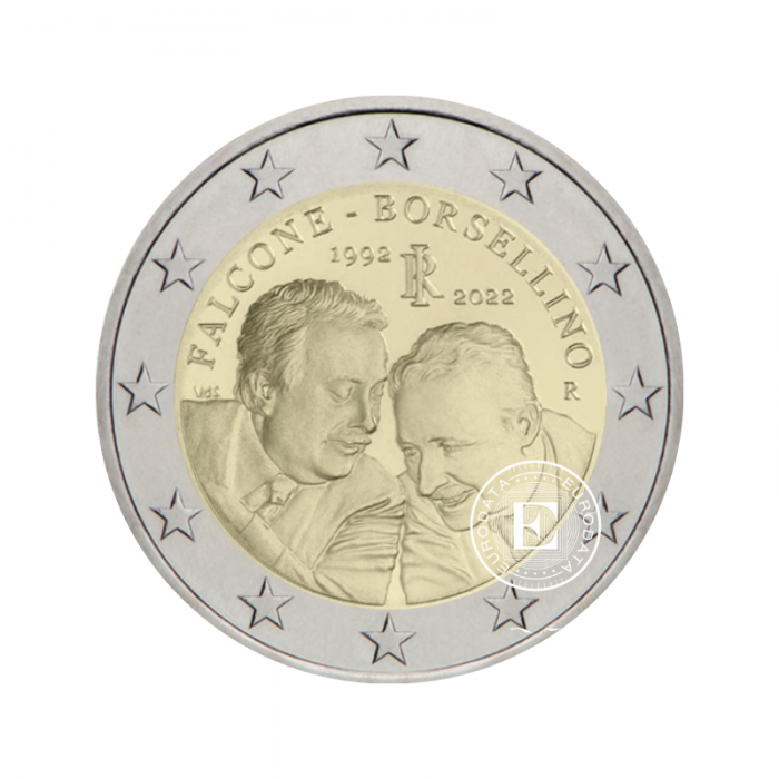 2 Eur Münze 30 Todestag der Richter Giovanni Falcone und Paolo Borsellino, Italien 2022