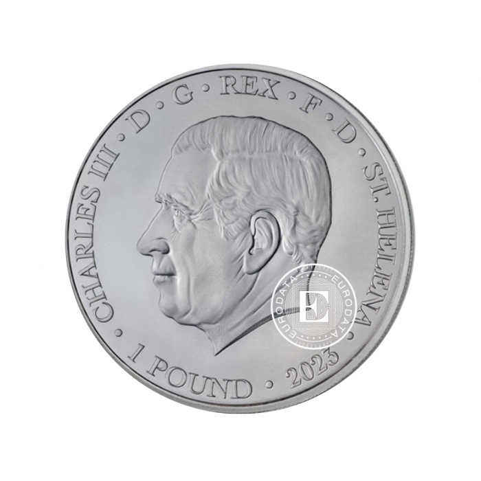 1 oz  (31.10 g) sidabrinė moneta Modern Trade Dollar, Saint Helena 2023 