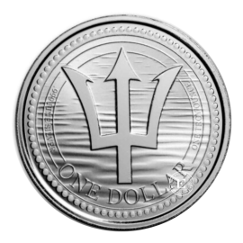 1 oz (31.10 g) silver coin Trident, Barbados 2022