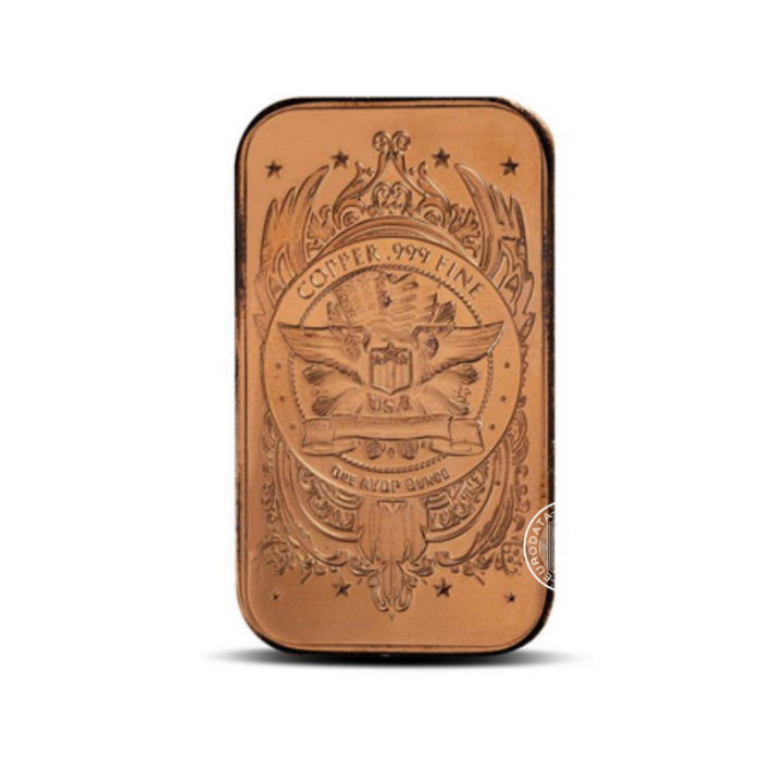1 oz copper bar Trip to the Moon, USA 999