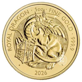1 oz (31.10 g) auksinė moneta Tudor Beasts - Drakonas, Didžioji Britanija 2026