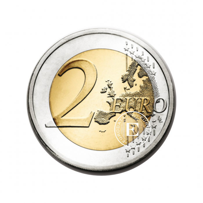 2 Eur spalvota moneta Eliziejaus sutarties 50-metis - F, Vokietija 2013