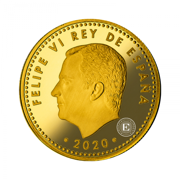 100 Eur (6.75 g) auksinė PROOF moneta UEFA EURO 2020, Ispanija 2020