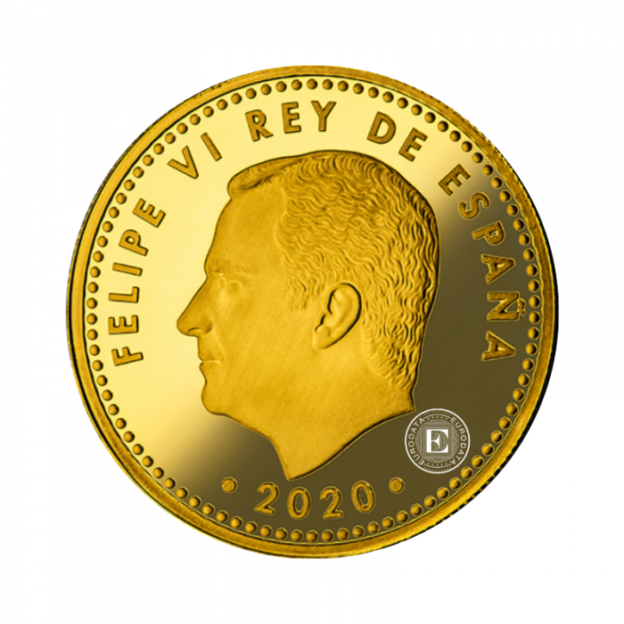 100 euro (6.75 g) złota PROOF moneta UEFA EURO 2020, Hispania 2020