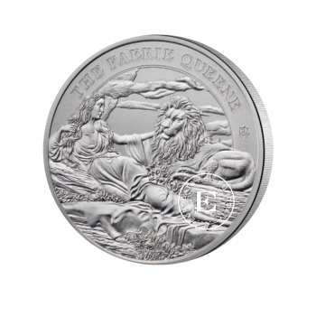 1 oz (31.10 g) sidabrinė moneta Una ir liūtas, Šv. Helena 2024