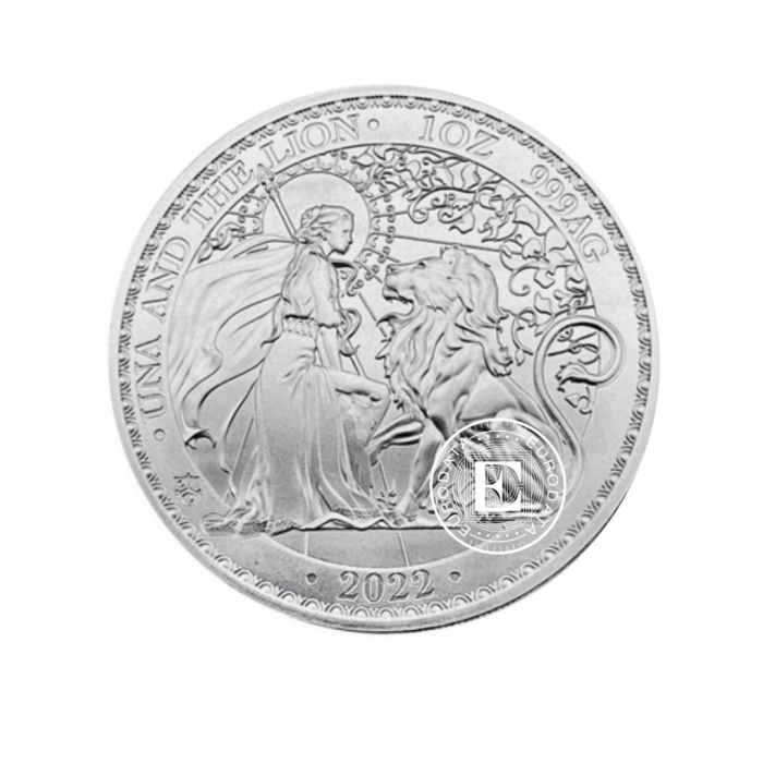1 oz (31.10 g) silver coin Una and the Lion, St. Helena 2022