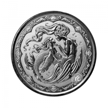 1 oz (31.10 g) sidabrinė moneta Undinė, Samoa 2023