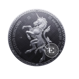 1 oz (31.10 g) sidabrinė moneta Škotijos vienaragis, Niujė 2023