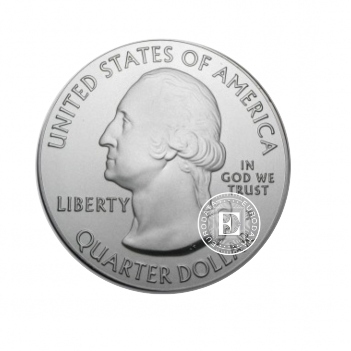 5 oz (155.50 g) sidabrinė moneta Didžiosios smėlio kopos, JAV 2014