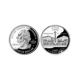 1/4 dollar Silbermünze, USA (zufällige Designs)