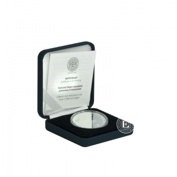 7 Eur (28.28 g) Silbermünze PROOF 100th anniversary of the birth of Raimond Valgre, Estland 2013