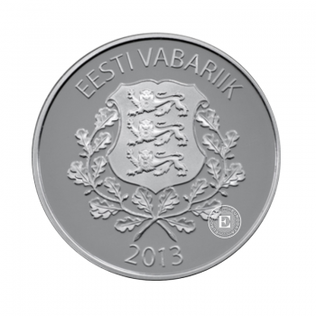 7 Eur (28.28 g) Silbermünze PROOF 100th anniversary of the birth of Raimond Valgre, Estland 2013