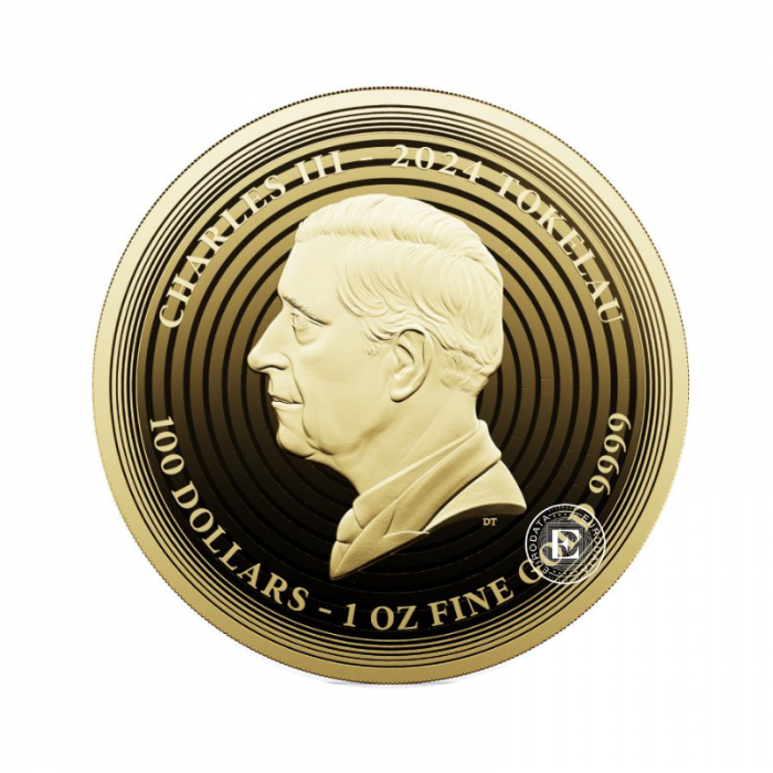 1 oz (31.10 g) auksinė moneta Icon - Vincento van Gogas , Tokelau 2024