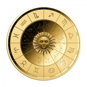 1/1000 oz auksinė moneta kortelėje  Zodiac - Dvyniai, Čadas