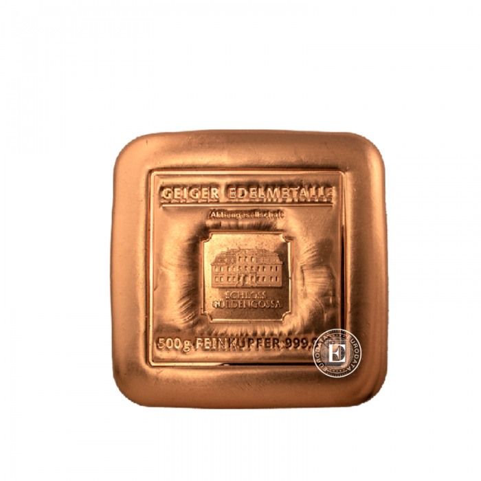 500 g copper bar, Geiger Edelmetalle 999.9