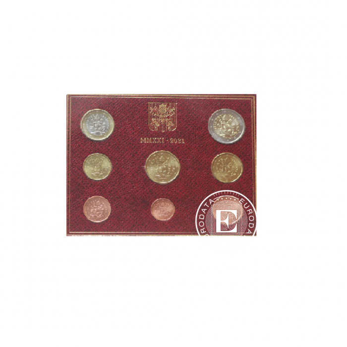 3.88 Eur apyvartinių monetų rinkinys, Vatikanas 2021