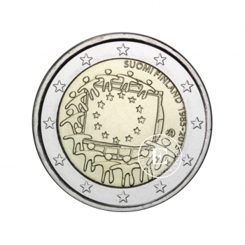 2 Eur coin 30th anniversary of the EU flag, Finland 2015