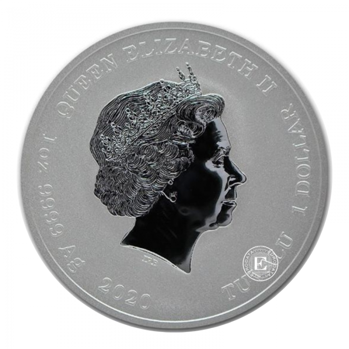 1 oz (31.10 g) sidabrinė moneta Marvel Venom, Tuvalu 2020