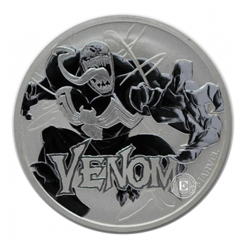 1 oz (31.10 g) sidabrinė moneta Marvel Venom, Tuvalu 2020