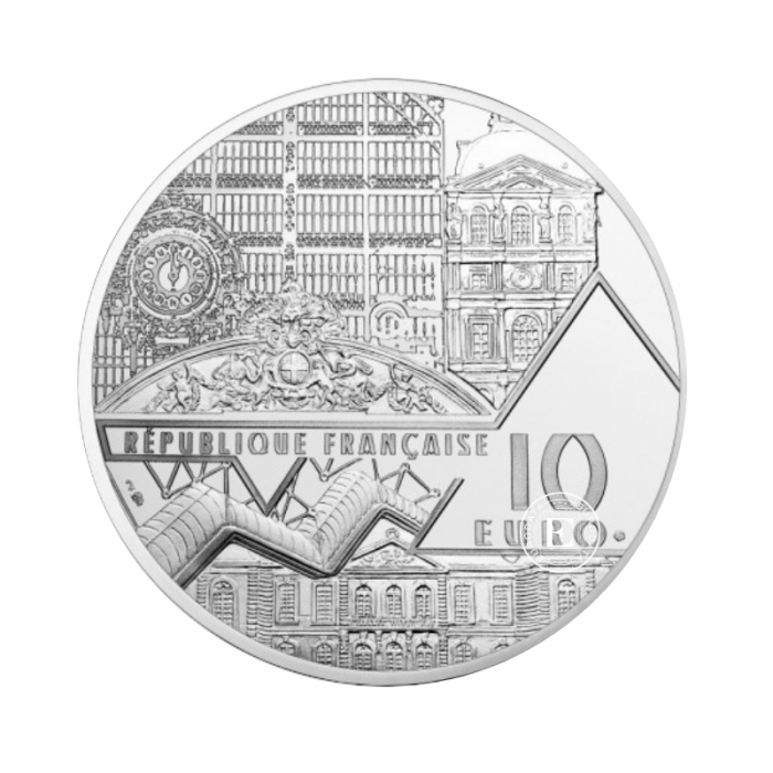 10 Eur (22.20 g) Silbermünze PROOF Chefs D'oeuvre des musees Victoire de samothrace, Frankreich 2023 (mit Zertifikat)