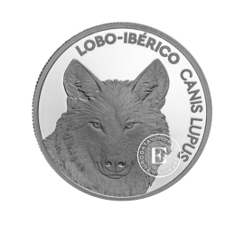 5 Eur Münze Iberischer Wolf, Portugal 2019