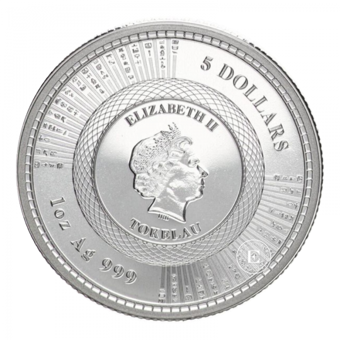 1 oz (31.10 g) silver coin Vivat Humanitas, Tokelau 2020