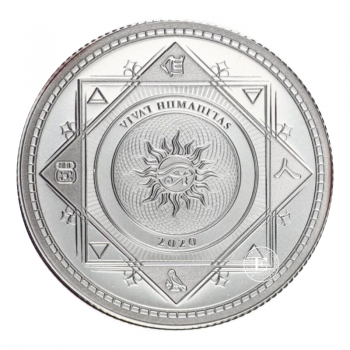 1 oz (31.10 g) sidabrinė moneta Vivat Humanitas, Tokelau 2020