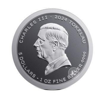 1 oz (31.10 g) srebrna moneta Vivat Humanitas, Tokelau 2024