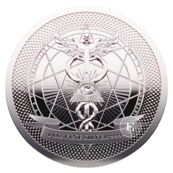 1 oz (31.10 g) sidabrinė moneta Vivat Humanitas, Niujė 2025