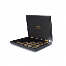 Presentation case for VOLTERRA gold Britannia coins, Leuchtturm